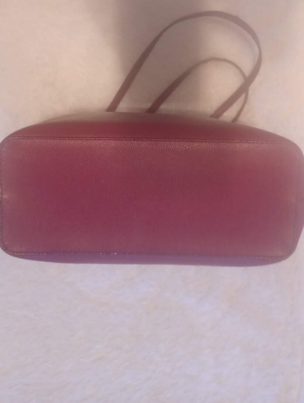 Kate Spade Learher Rasperry Red Tote 16x11 - Picture 4 of 8